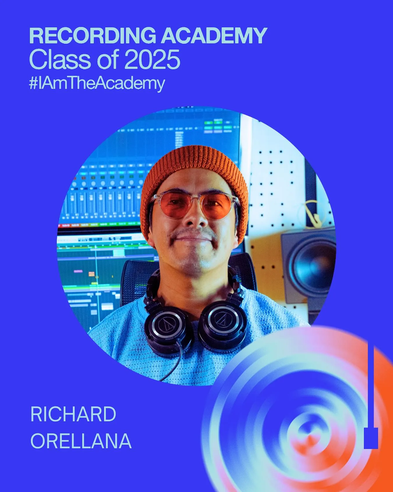 Gráfica oficial: Recording Academy Class of 2025, Richard Orellana